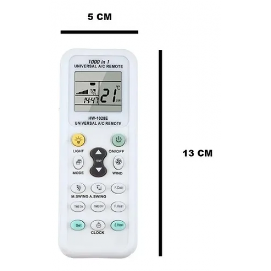 Novo controle remoto para ar-condicionado universal, substituição